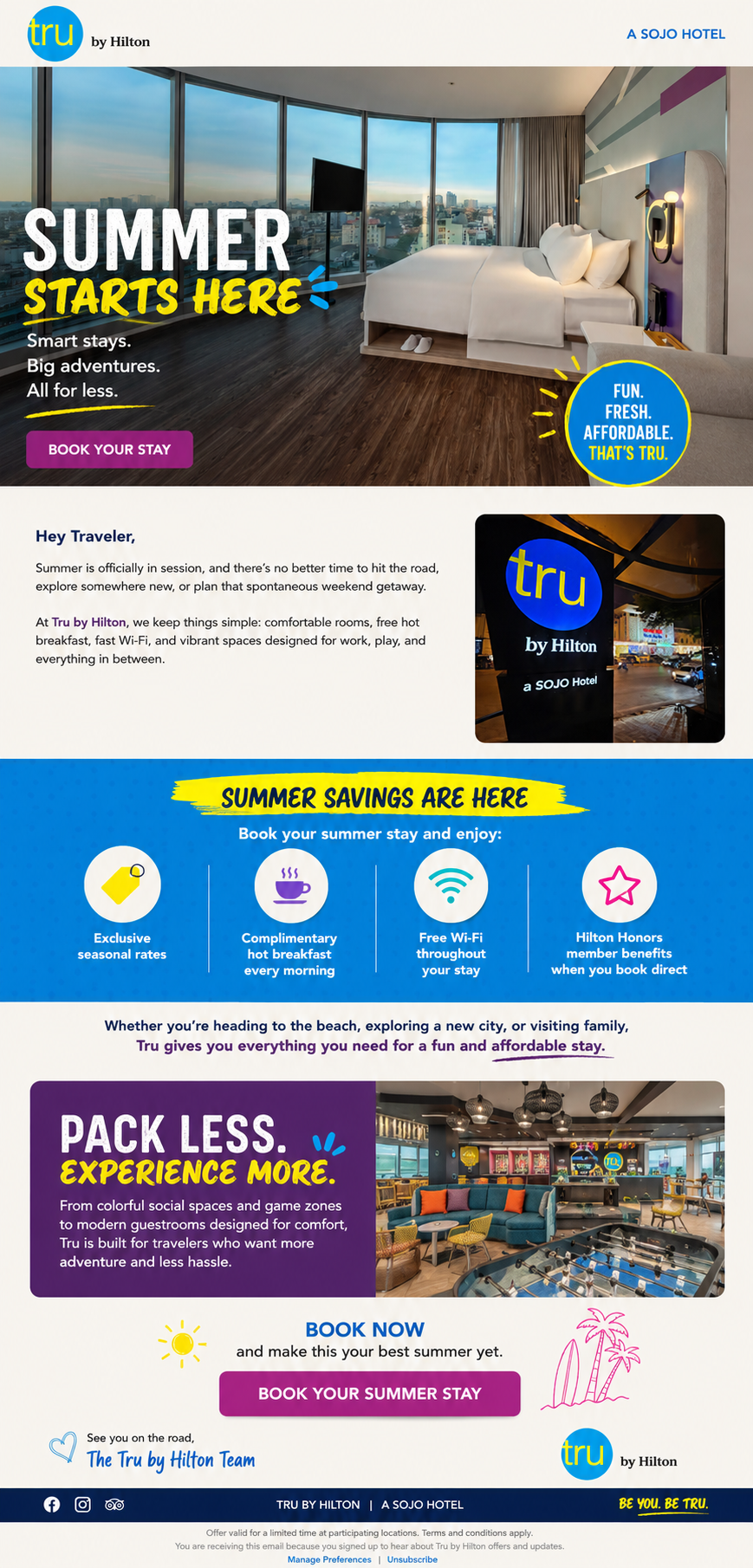 Tru by Hilton — Email Campaign